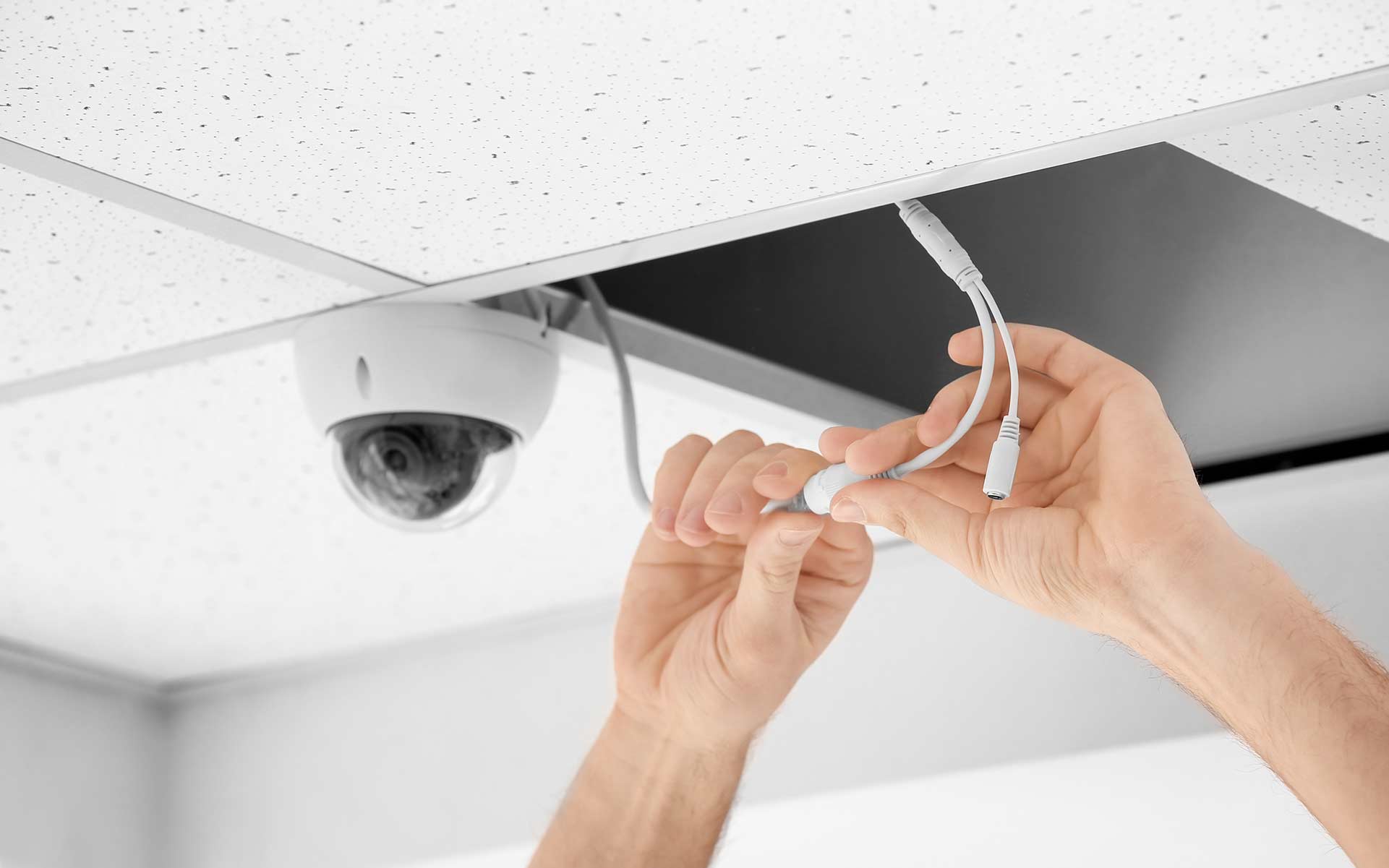 A2B Electrical's electricians can wire up CCTV cameras for properties in Bridgend and the local area. 